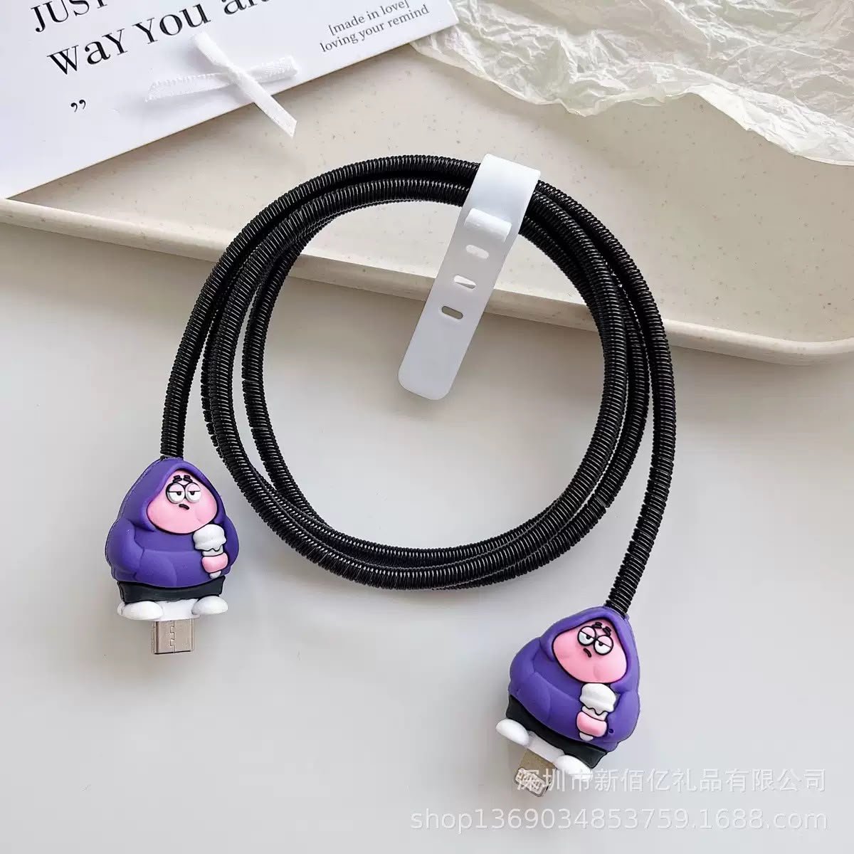 Cartoon Apple Cable Protector