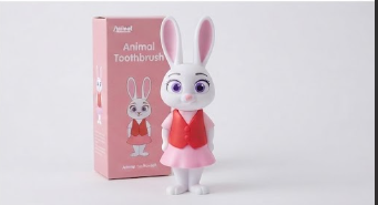 Female Rabbit Retractable Soft-Bristle Toothbrush